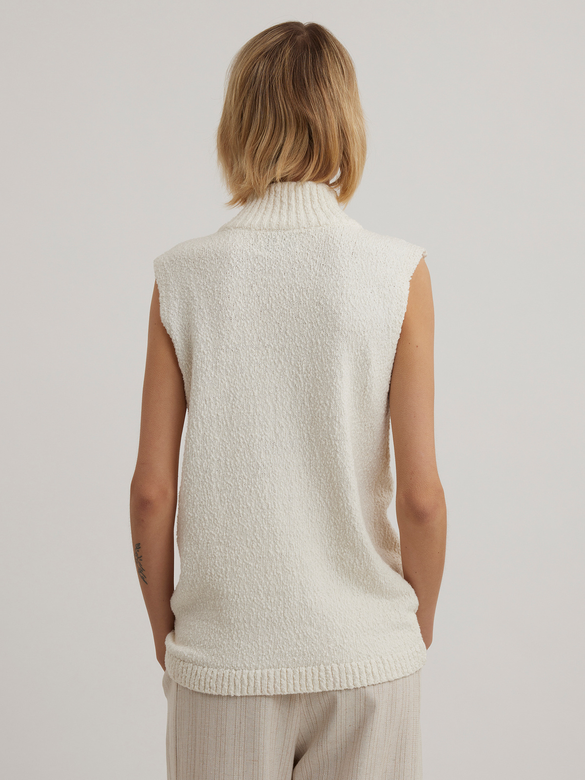 Barbro Knit Vest Ecru 4