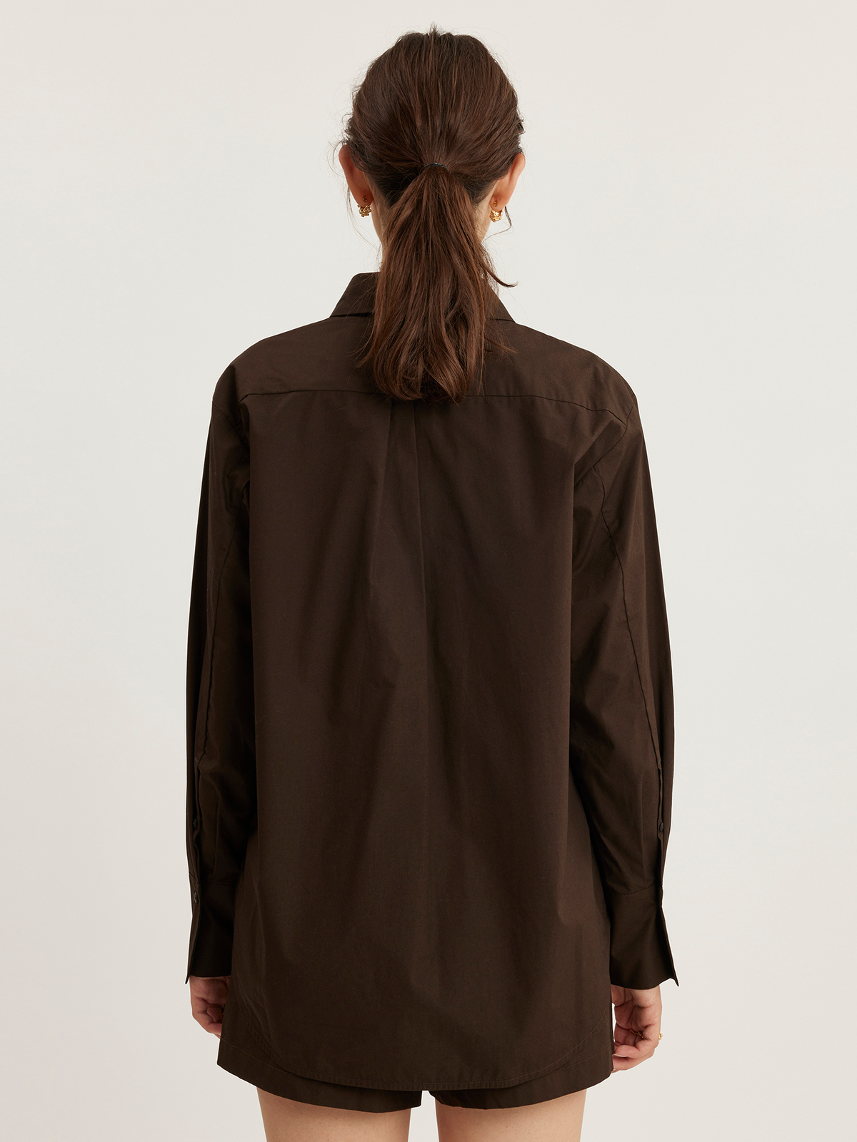 Blaou Poplin Shirt Brown 5