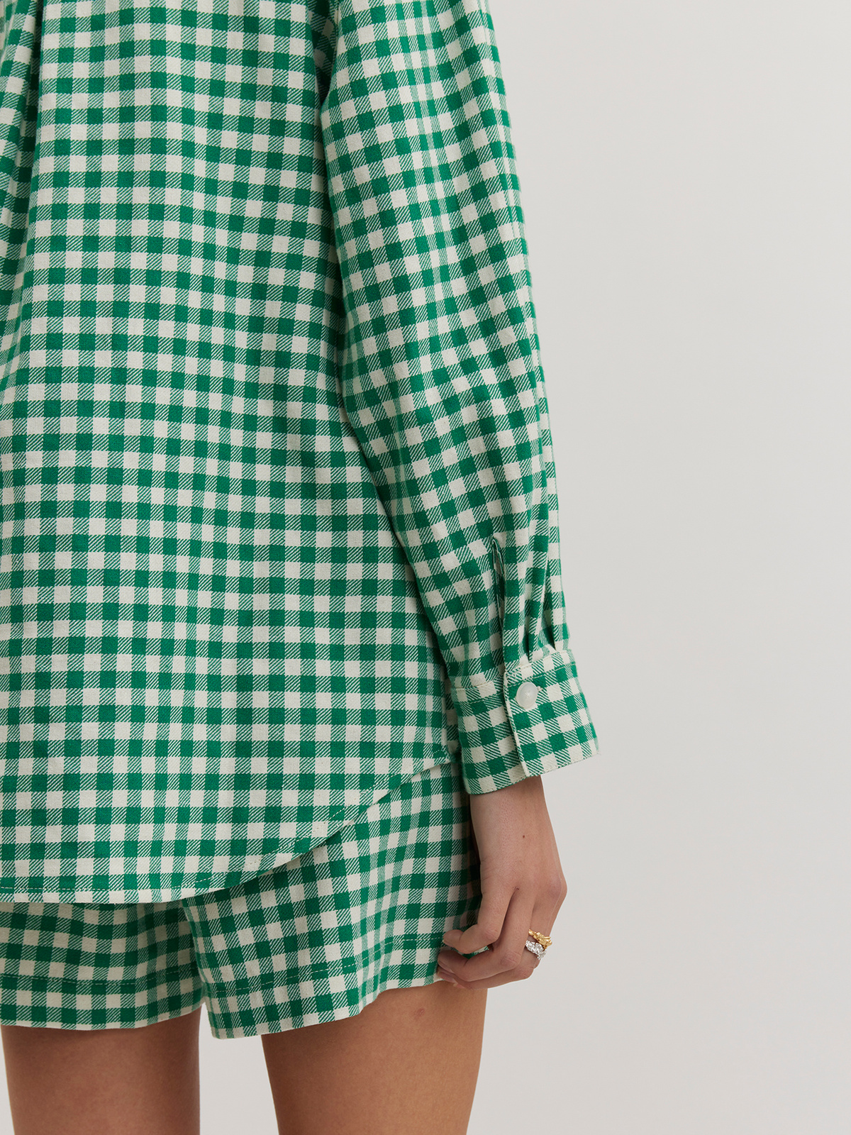 Dais Check Shirt Green Check 3