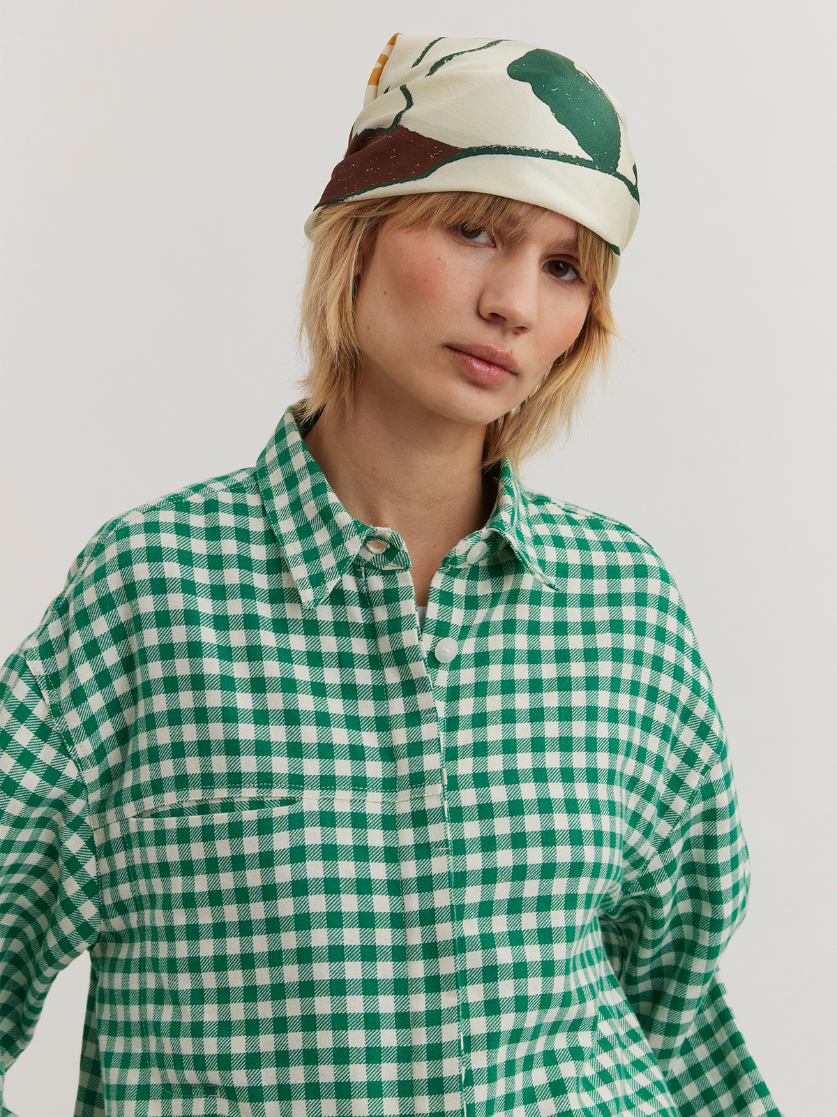 Dais Check Shirt Green Check 2