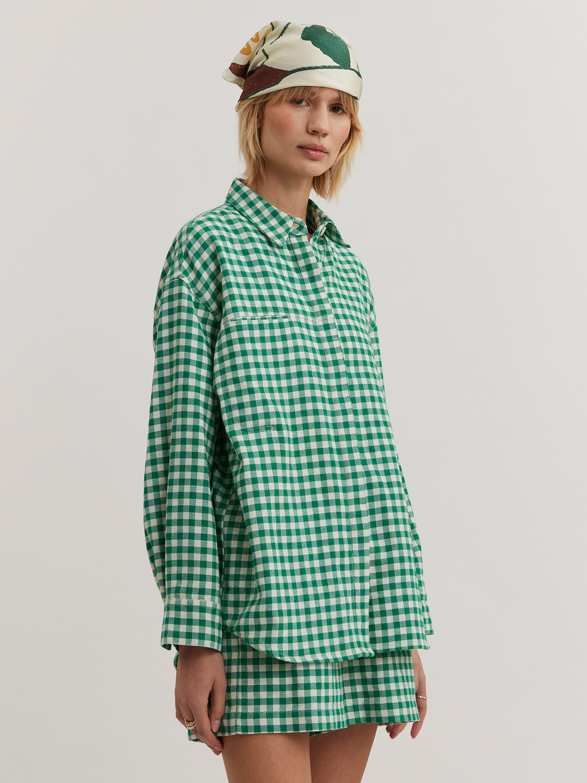 Dais Check Shirt Green Check 5