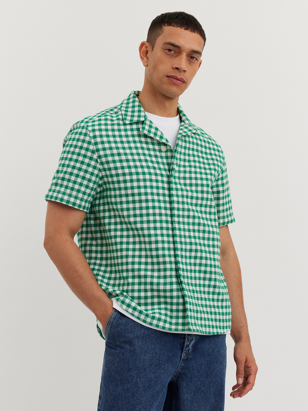 Liwa Check Shirt Green Check 4