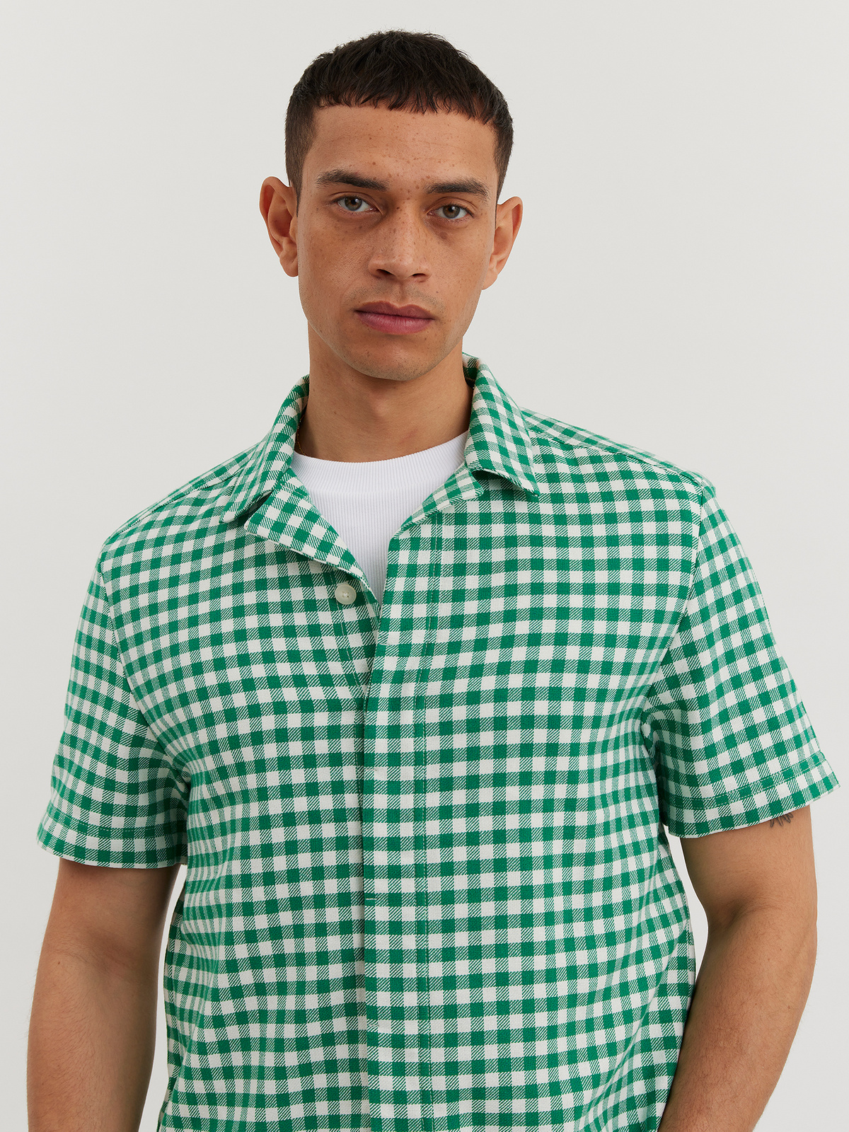 Liwa Check Shirt Green Check 2