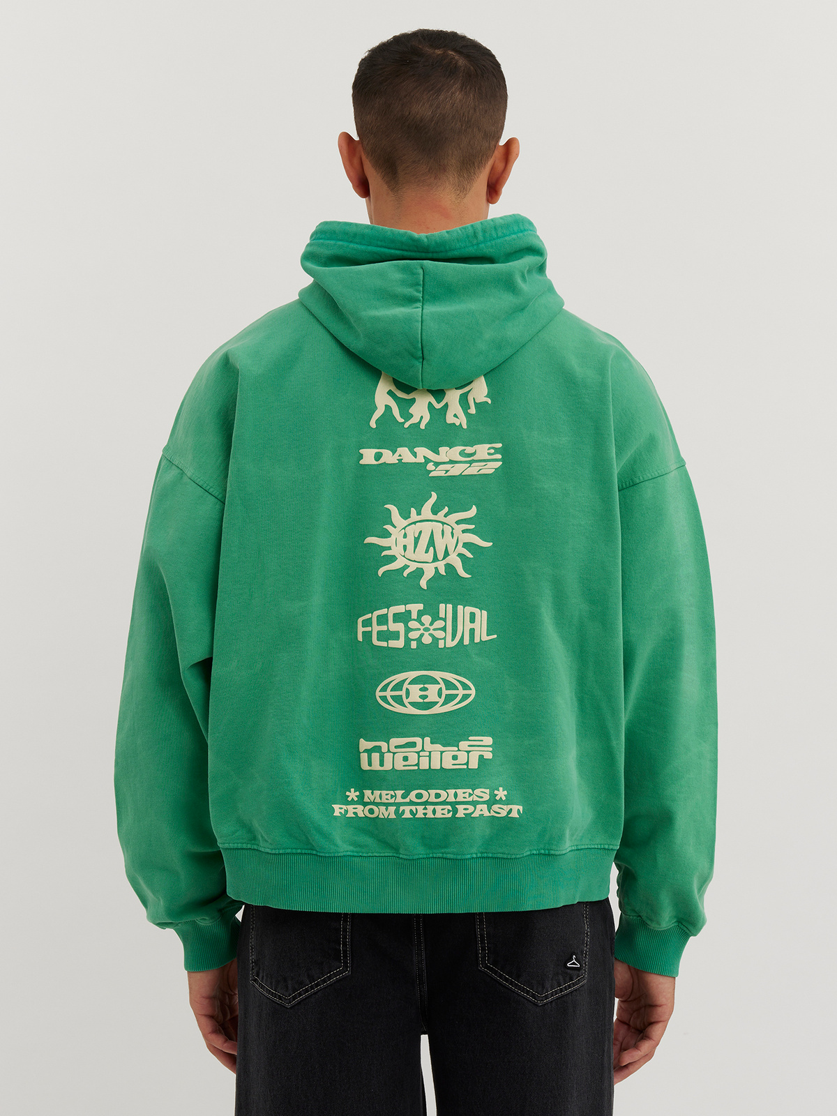 M. Rivers Logos Hoodie Green 1