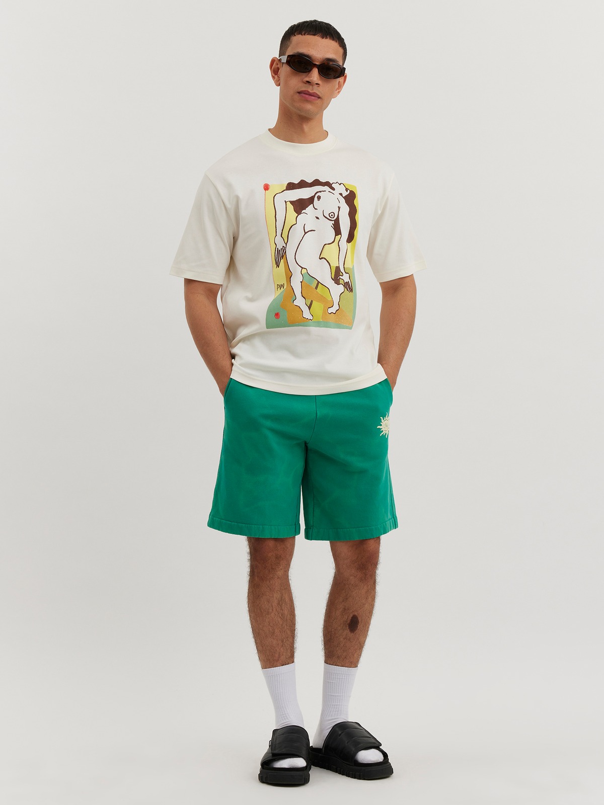 M. Succulent Movement Tee Ecru 1