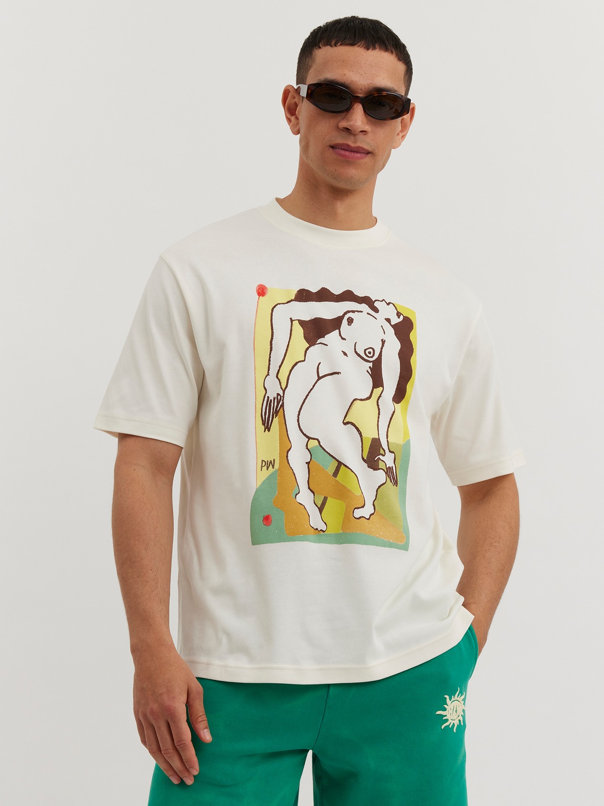 M. Succulent Movement Tee Ecru 0