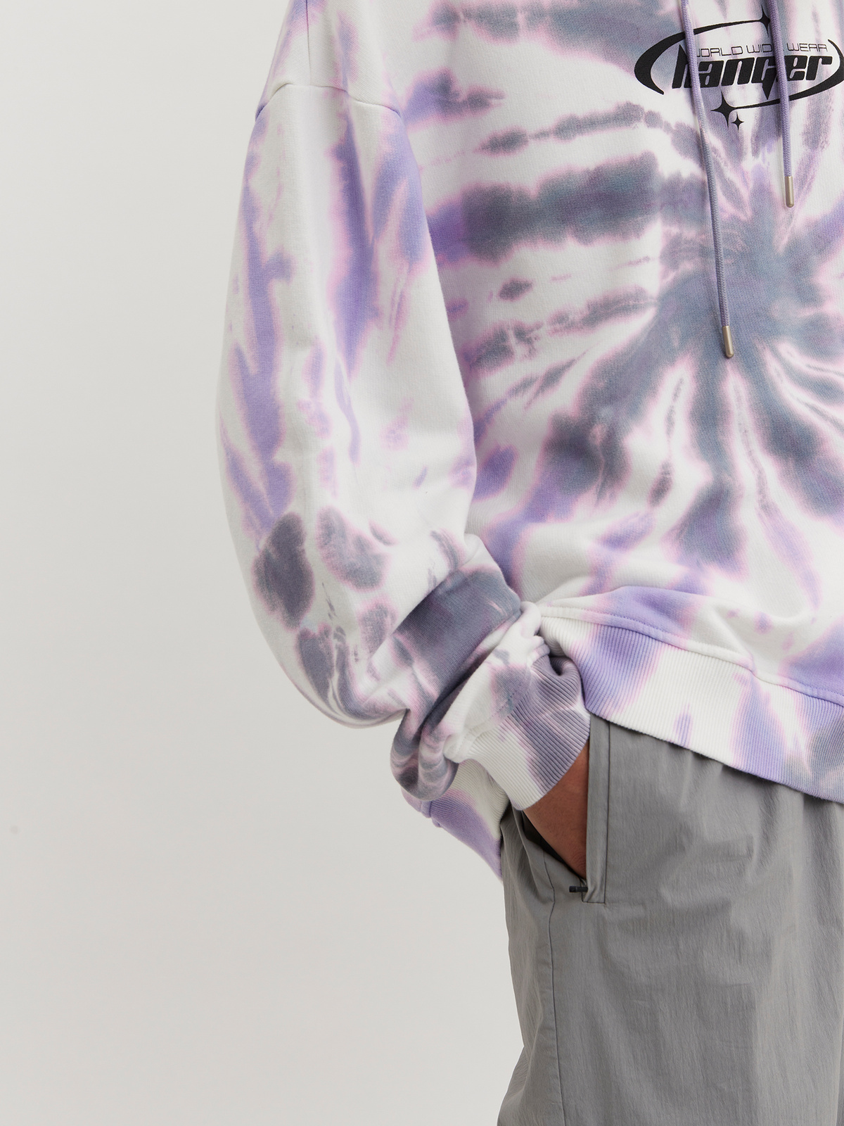 M.Hanger Dye Hoodie Purple Mix 5