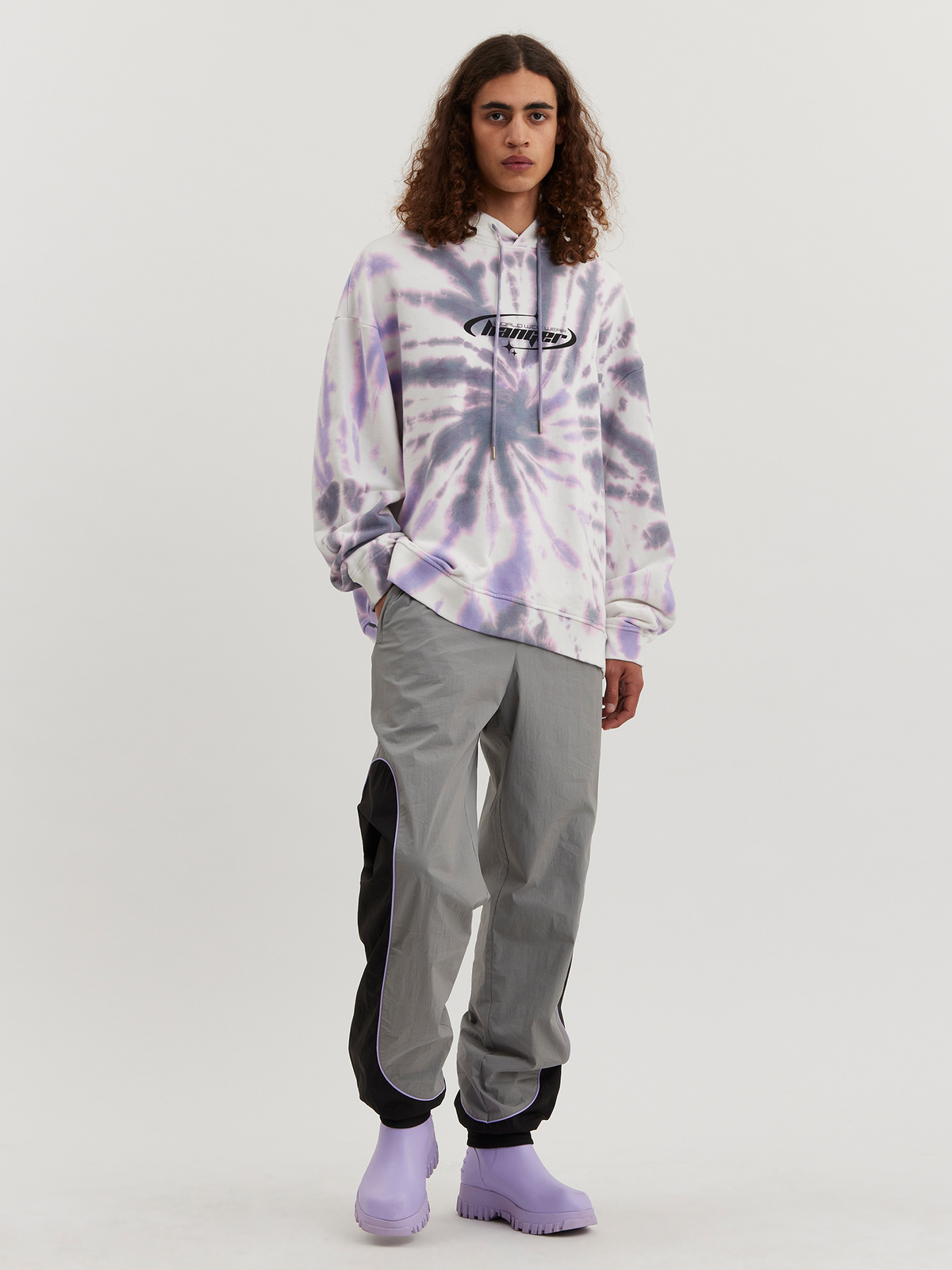 M.Hanger Dye Hoodie Purple Mix 3