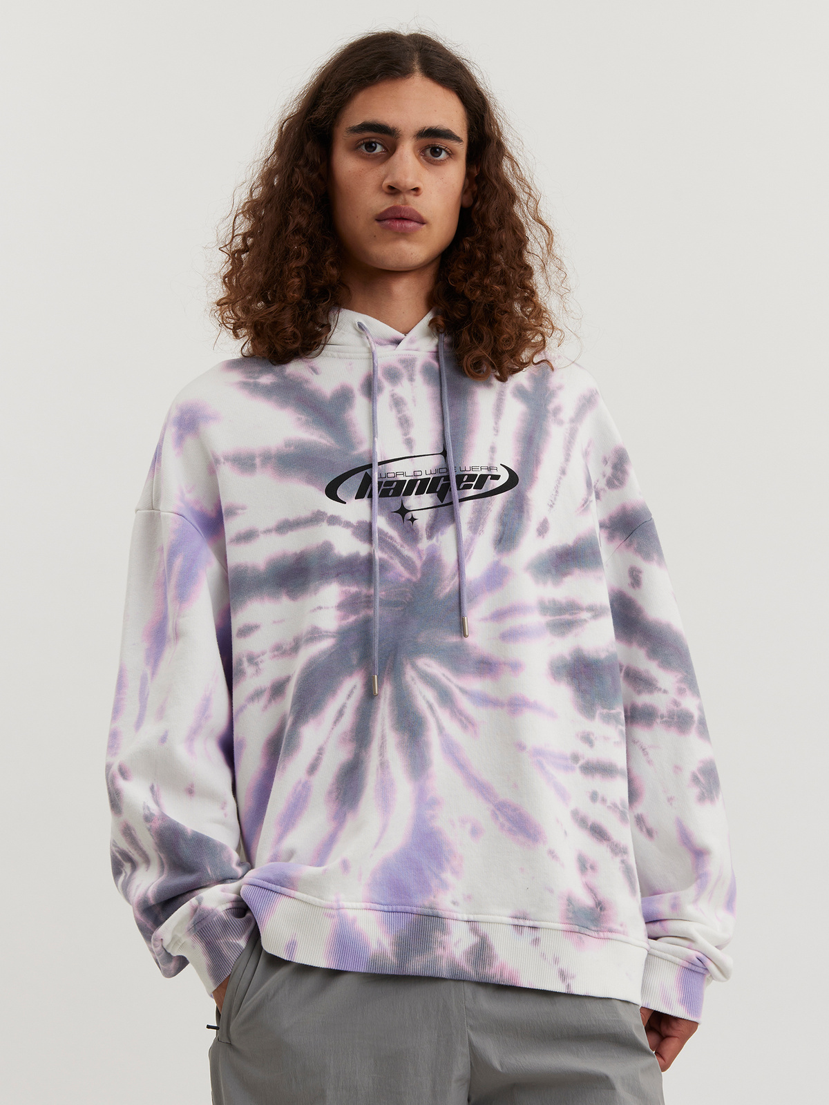 M.Hanger Dye Hoodie Purple Mix 2