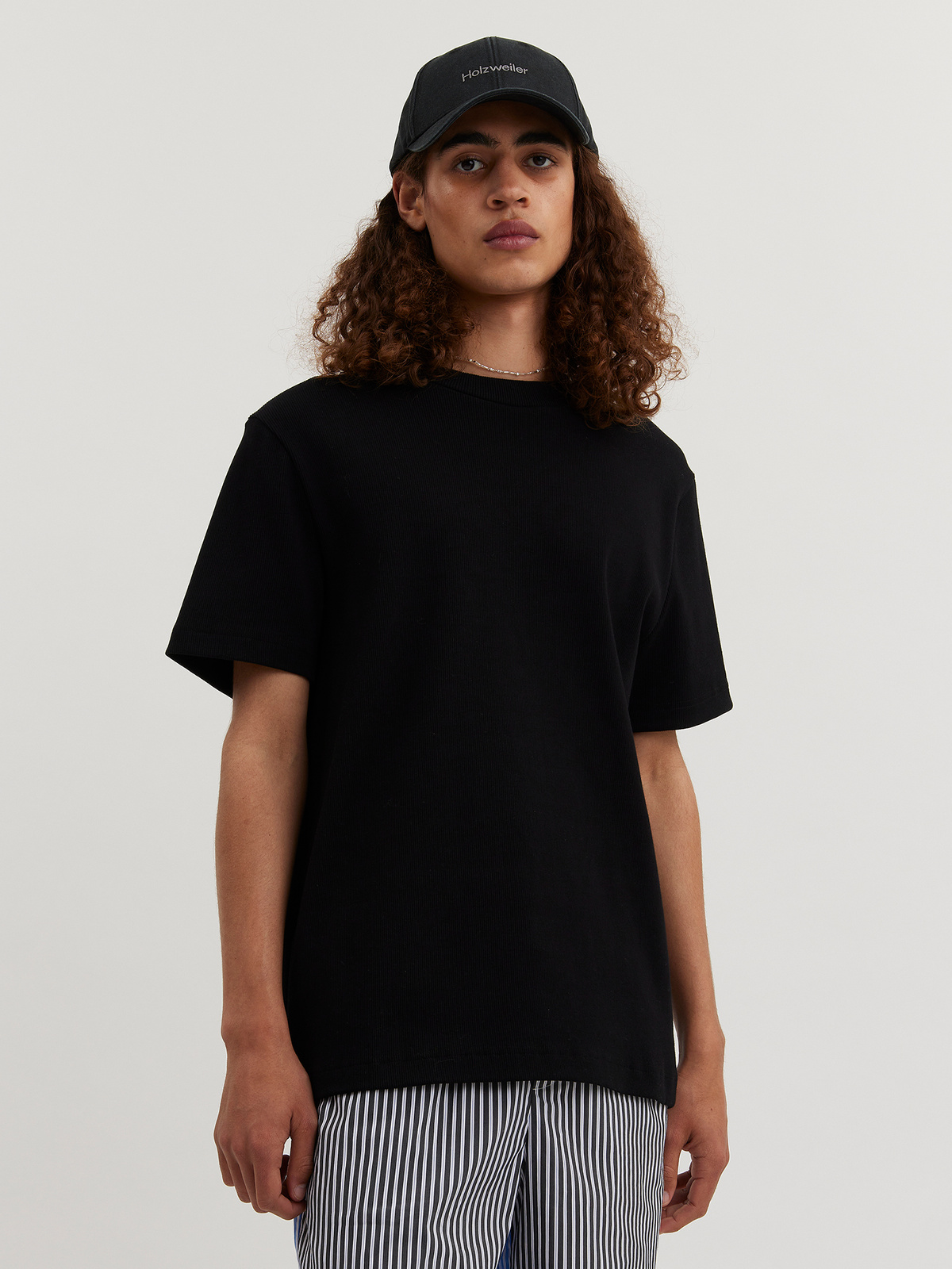 Pines Rib Tee Black 0