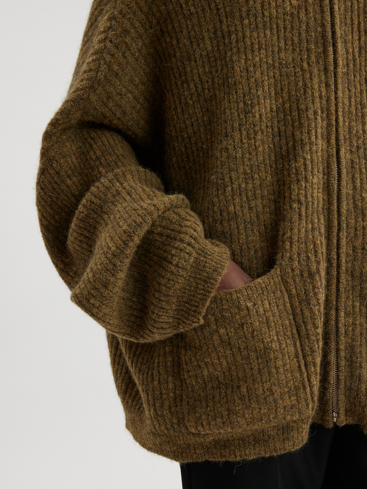 Penguin Knit Cardigan Army 2