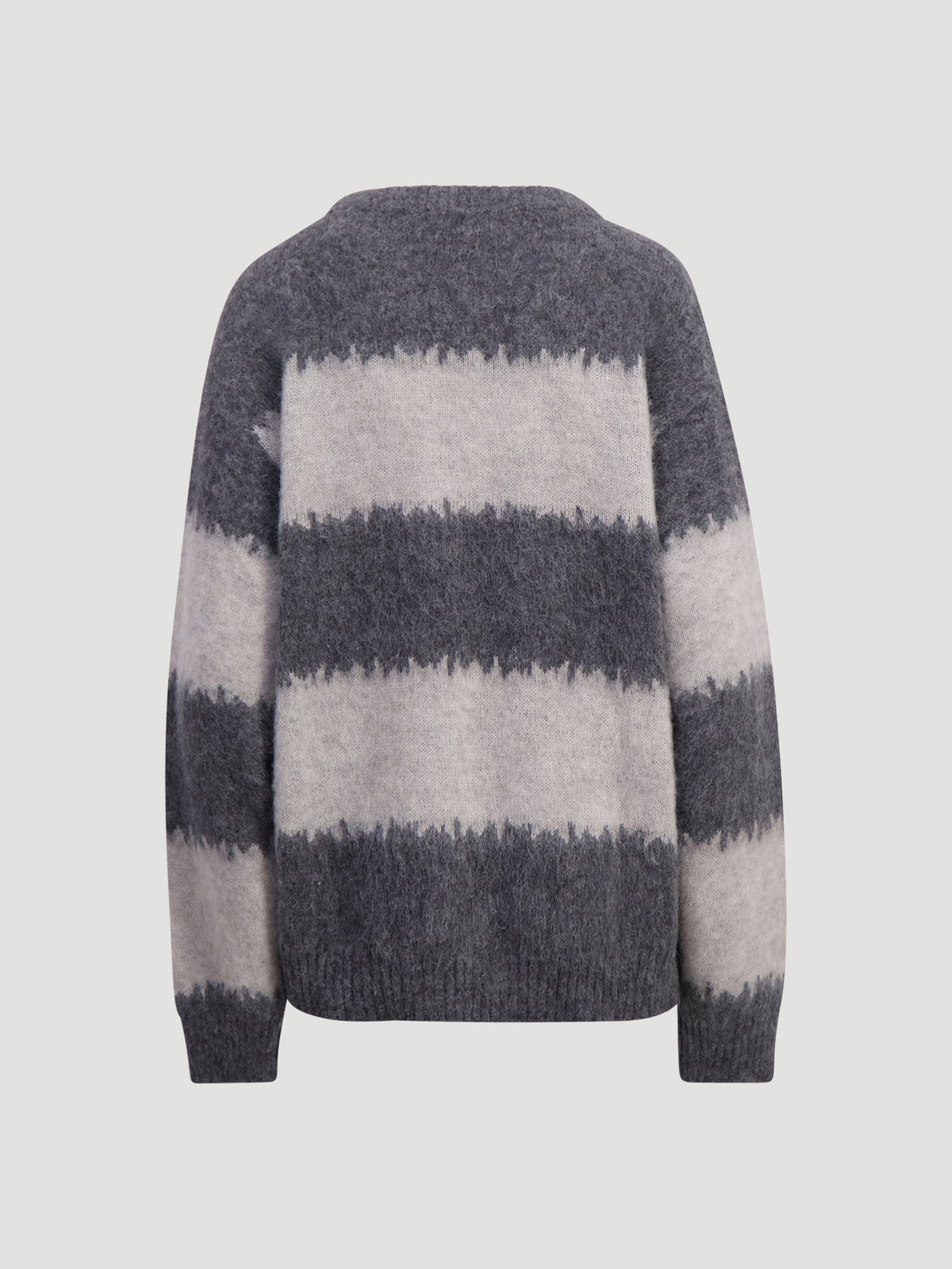 Liza Stripe Knit Sweater Grey Mix 6