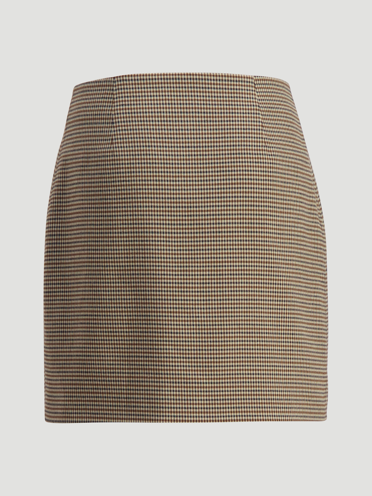 Erina Check Skirt Beige Mix 8