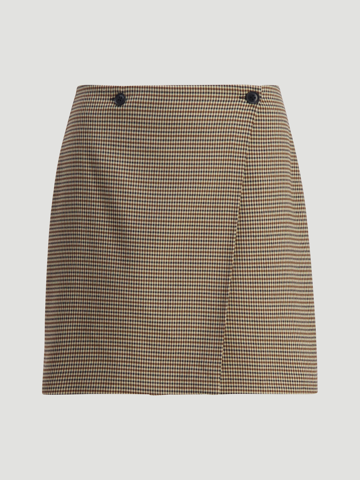 Erina Check Skirt Beige Mix 6