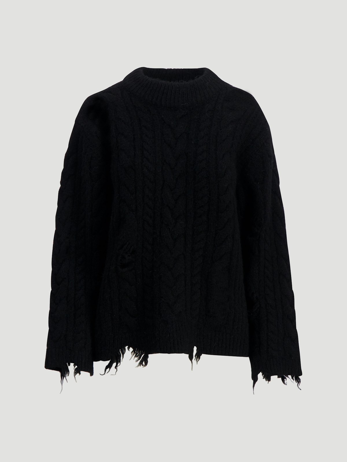 Baharia Distressed Crew Black 6
