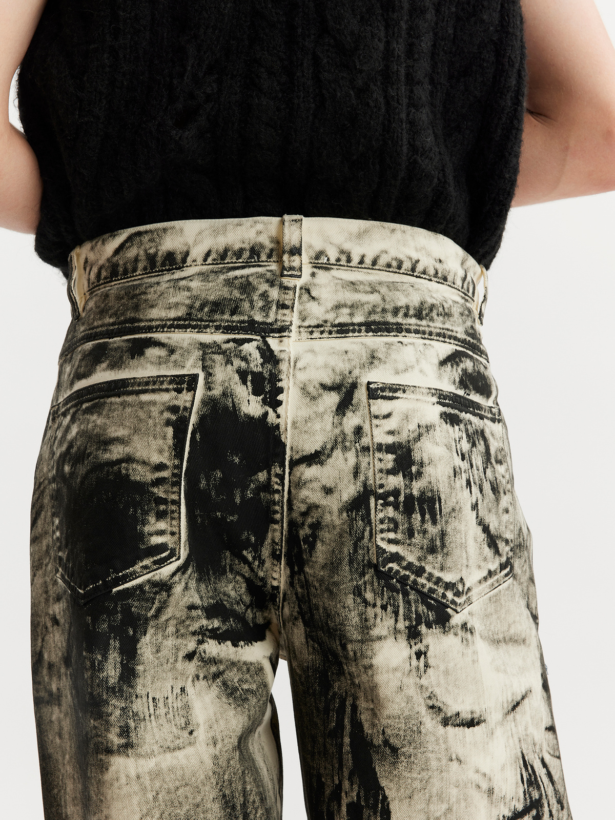 Zai Paint Trouser Black Mix 3