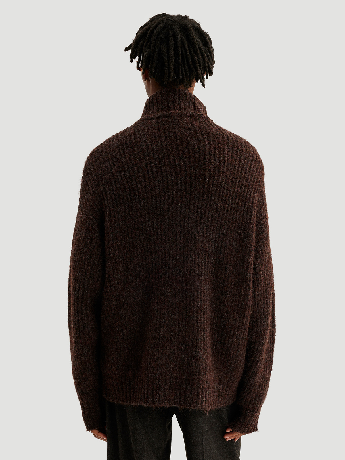 Emperor Zip Cardigan Brown 4