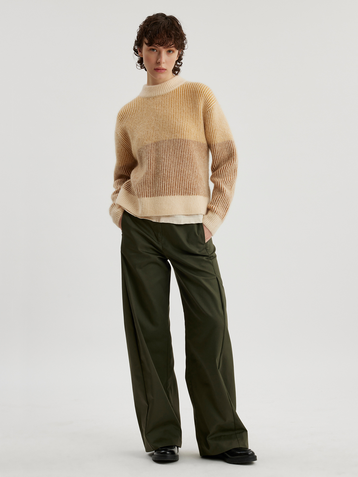Fanda Knit Sweater Yellow Mix 1