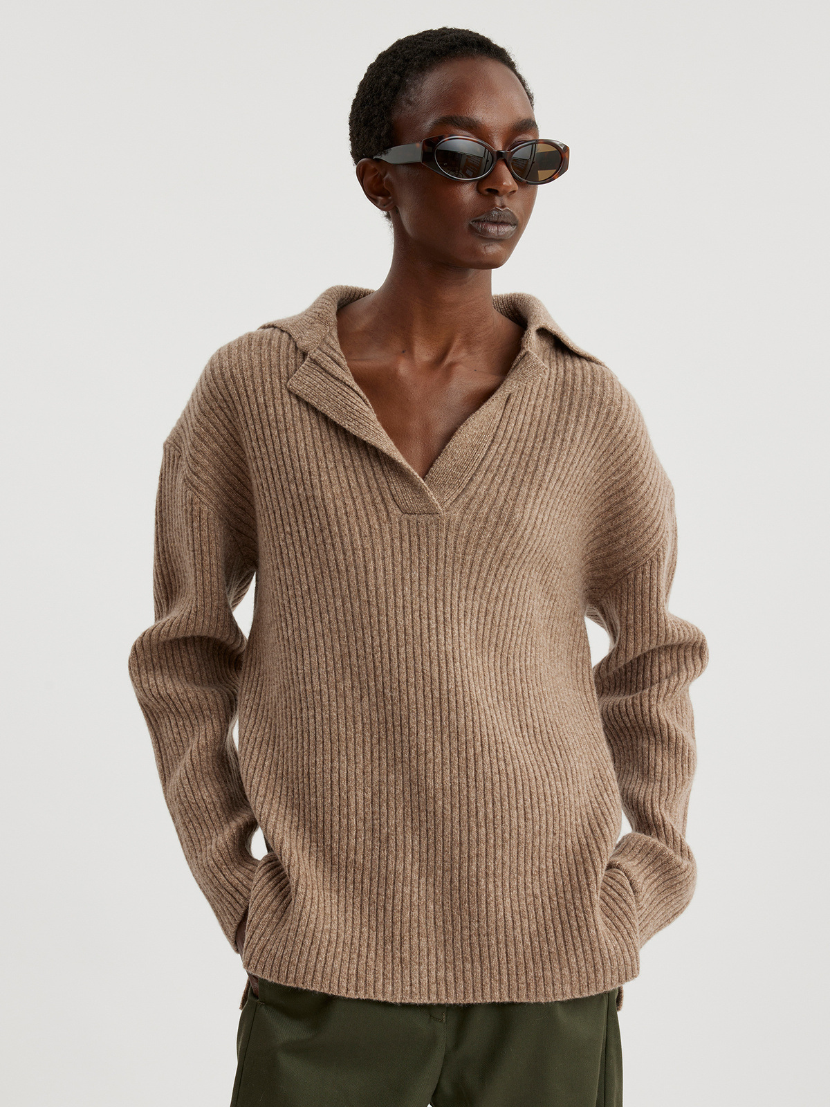 Froia Knit Sweater Taupe 0