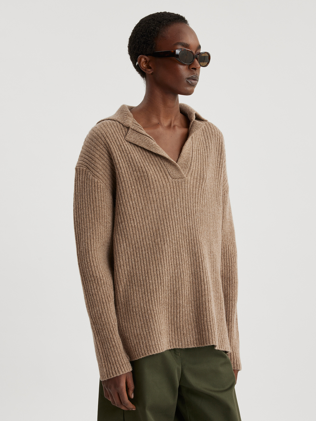 Froia Knit Sweater Taupe 3