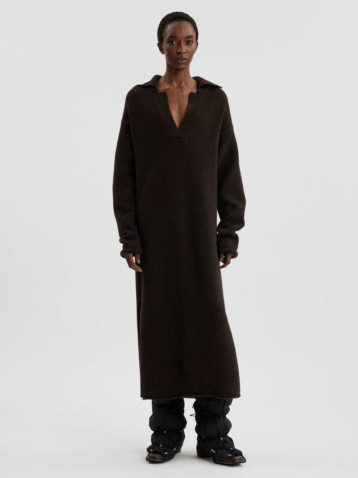 Froidis Knit Dress Dk. Brown 0