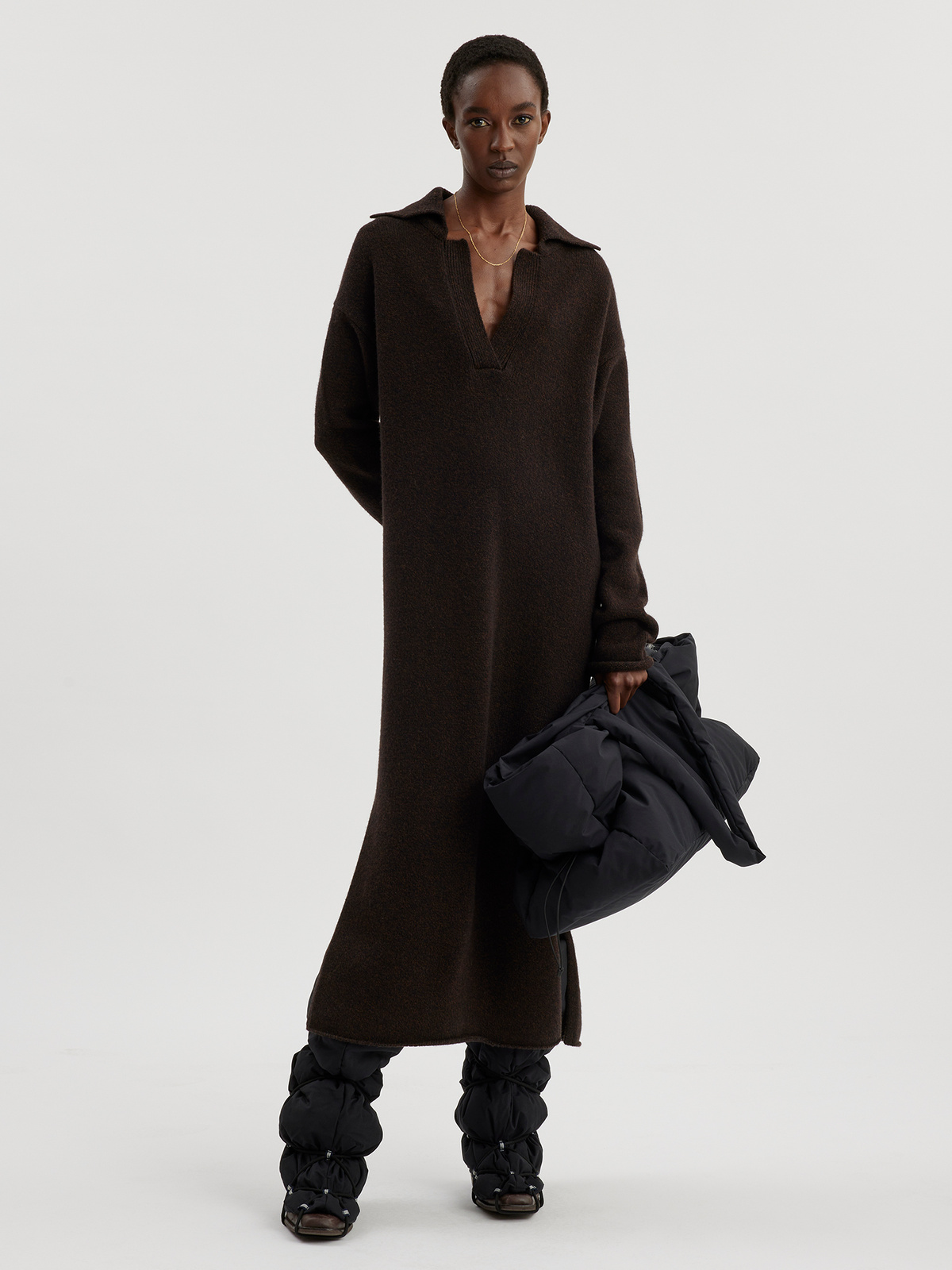 Froidis Knit Dress Dk. Brown 1