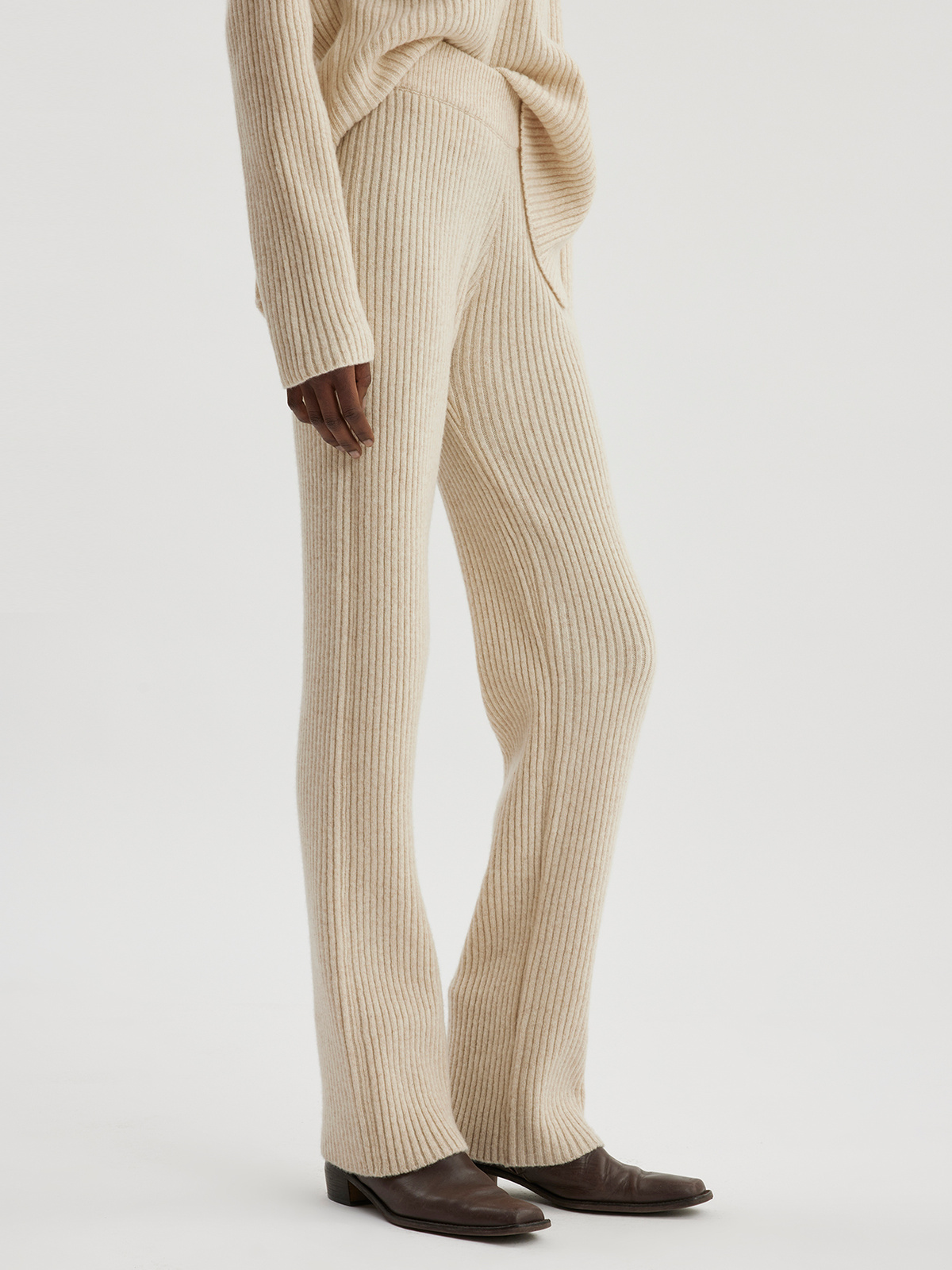 Fano Knit Trousers Ecru 3
