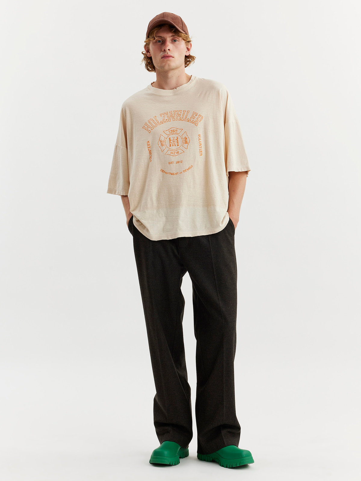 M. Wings Distressed Tee Ecru 1