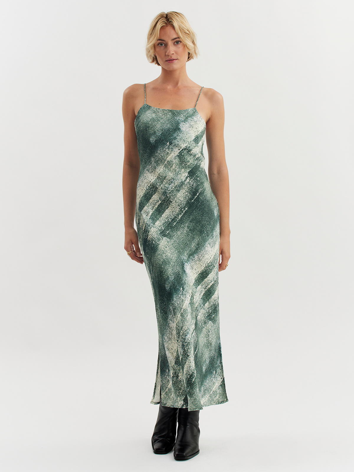 Eila Print Dress Green Mix 0