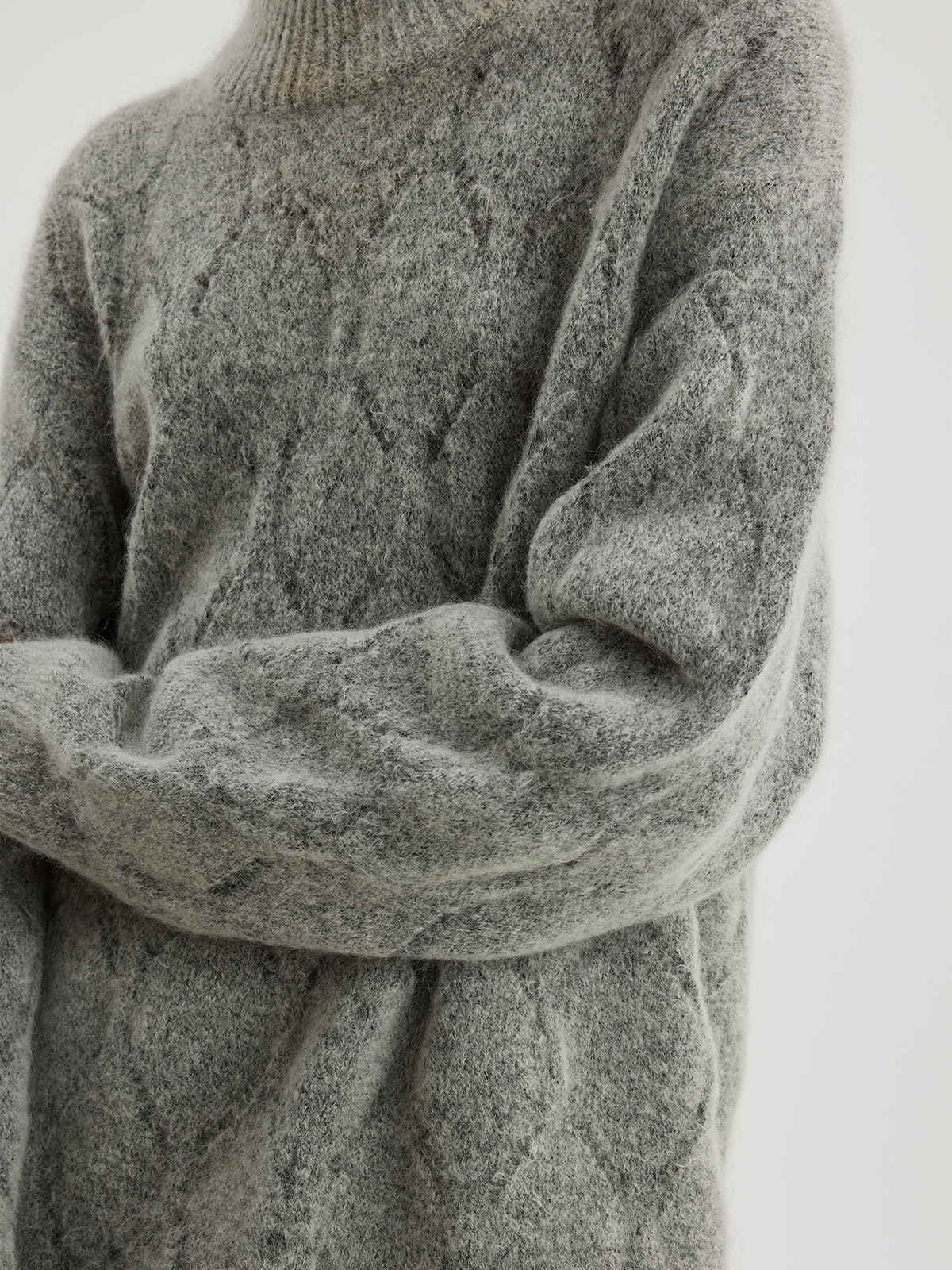 Fernanda Knit Diamond Grey 3