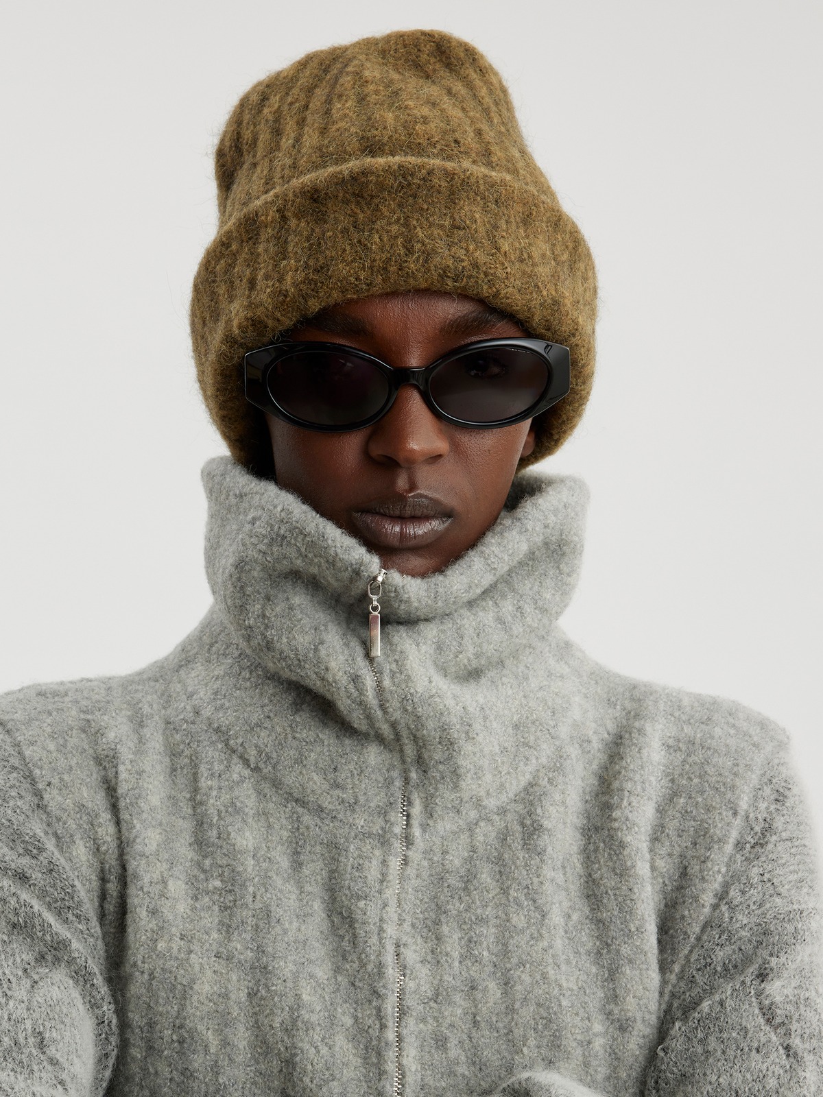 Hafjell Knit Bib Grey 1