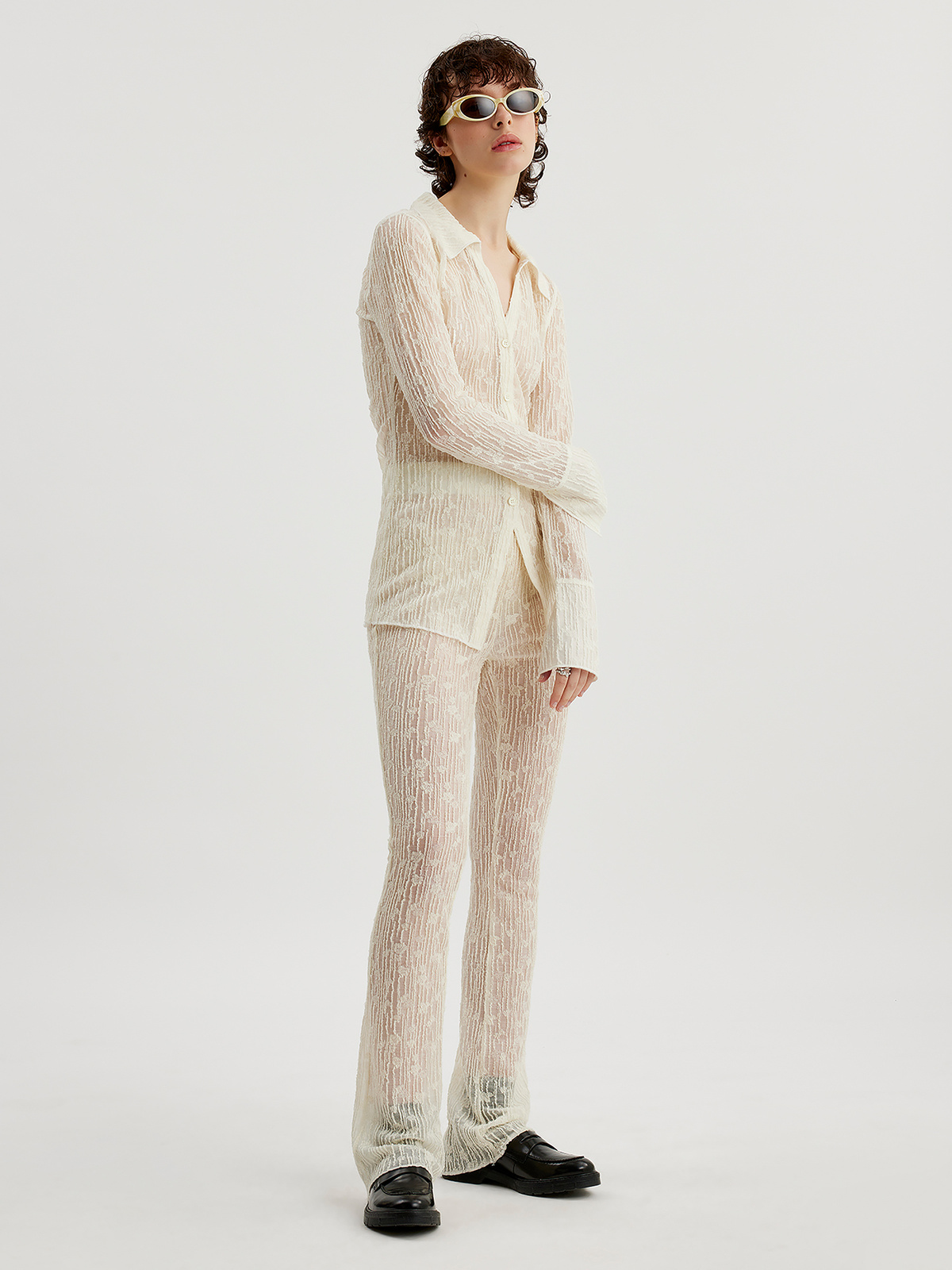 Cissi Lace Shirt Off White 2