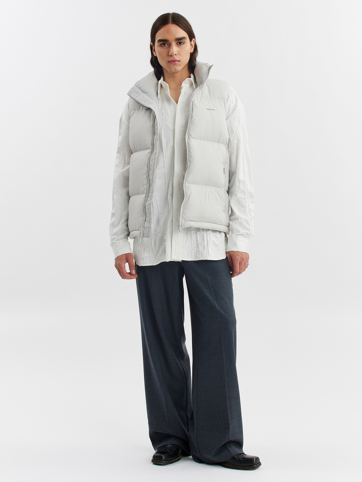 M. Ail Down Vest Lt. Grey 0