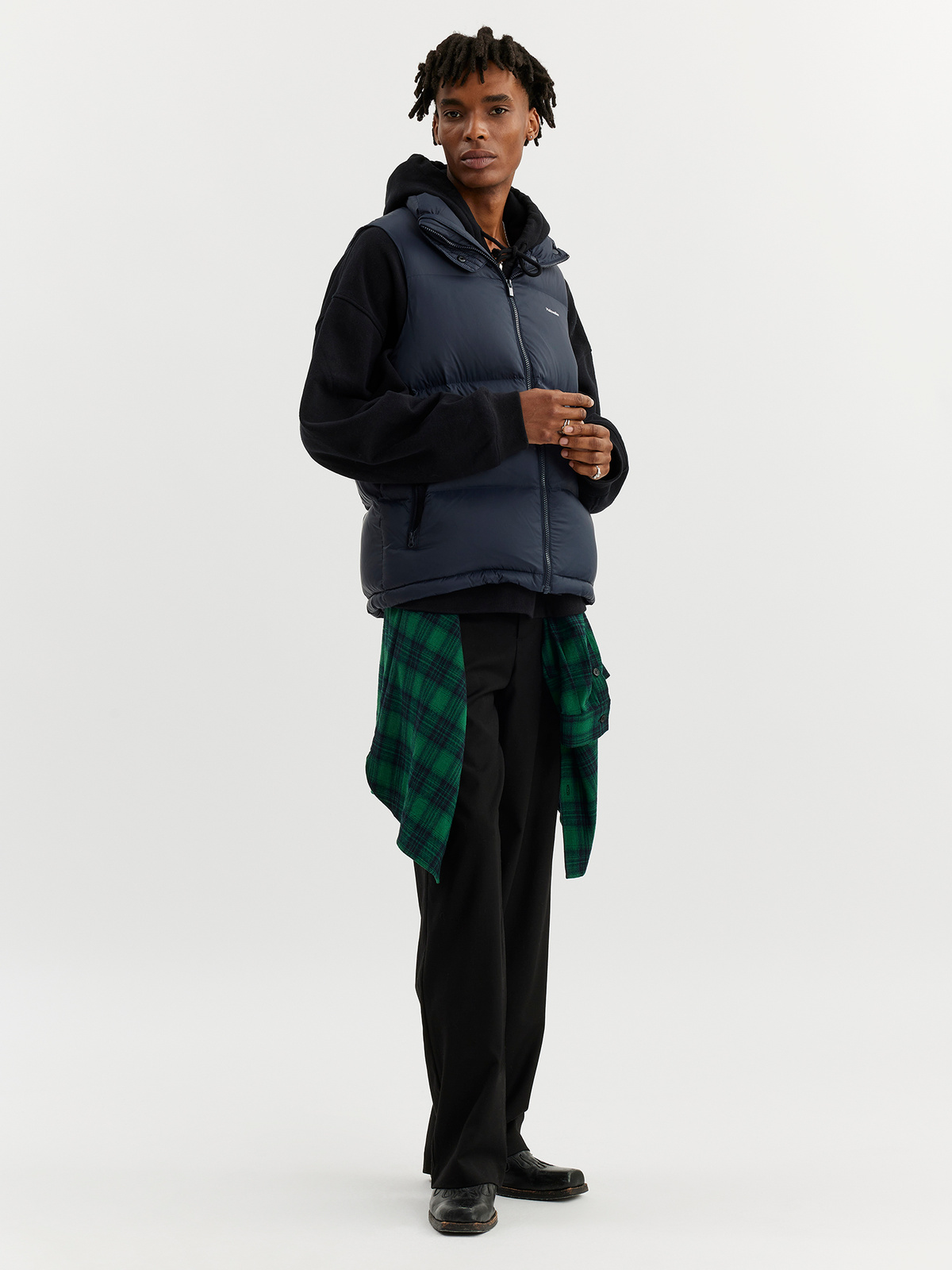 M. Ail Down Vest Navy 1