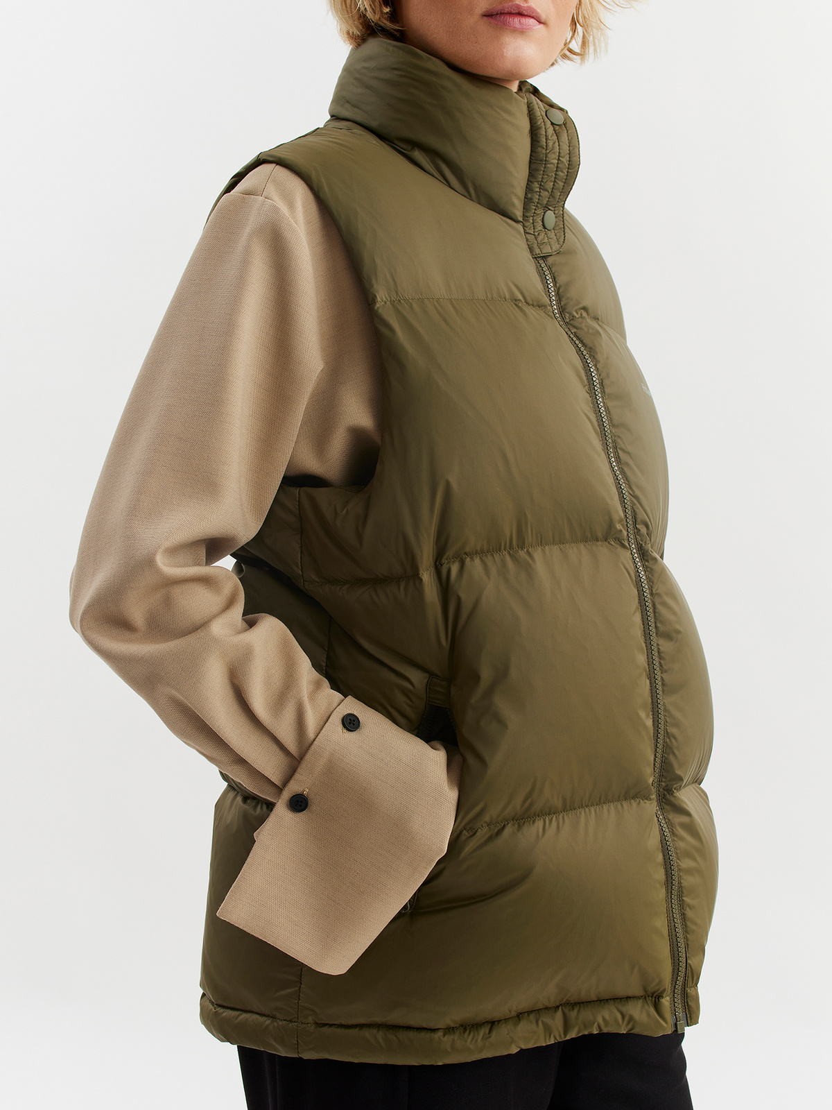 W. Ail Down Vest Army 3