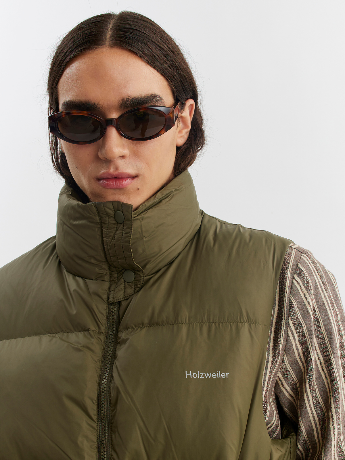 M. Ail Down Vest Army 2