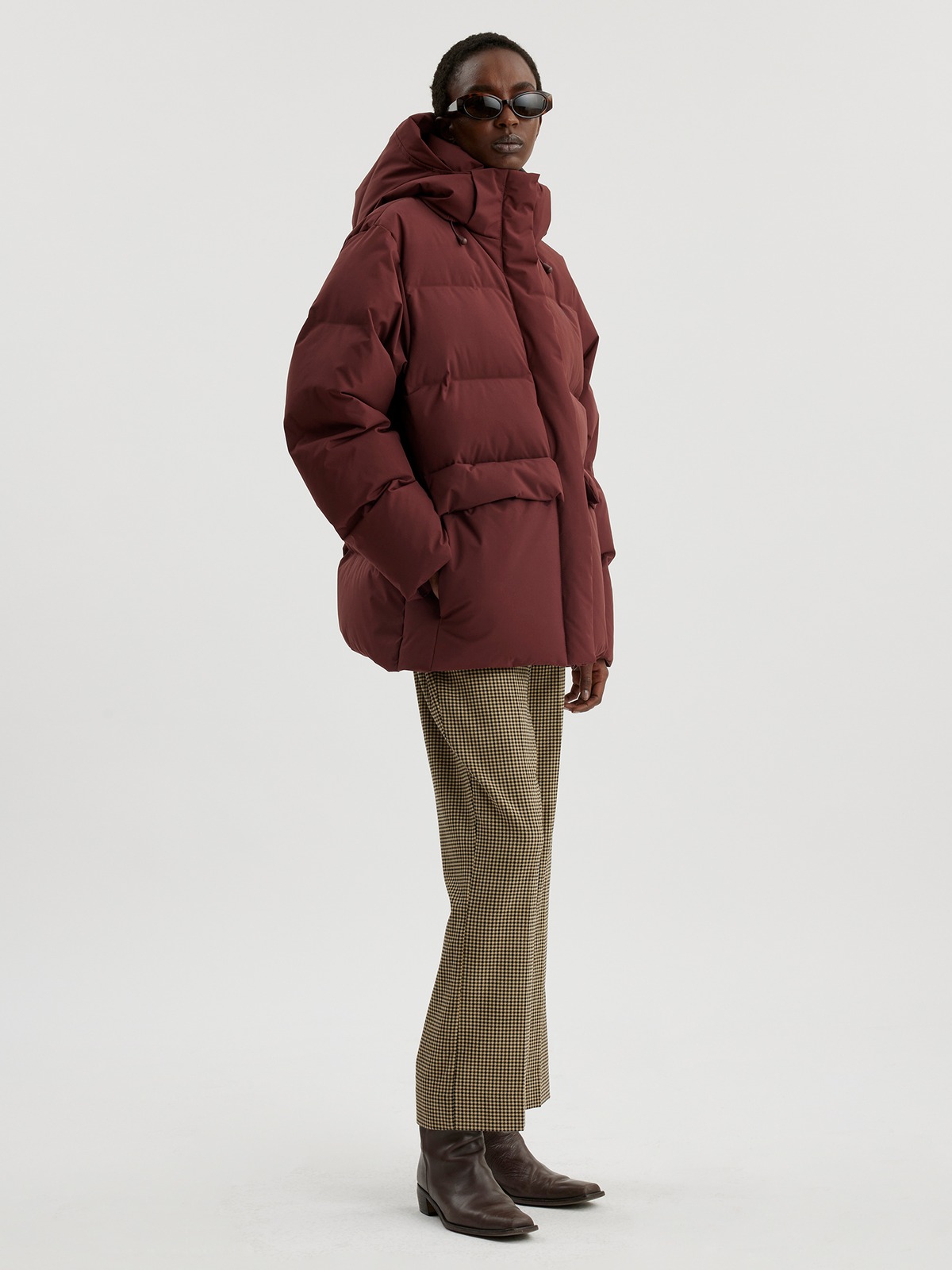 Besseggen Down Jacket Burgundy Red 8