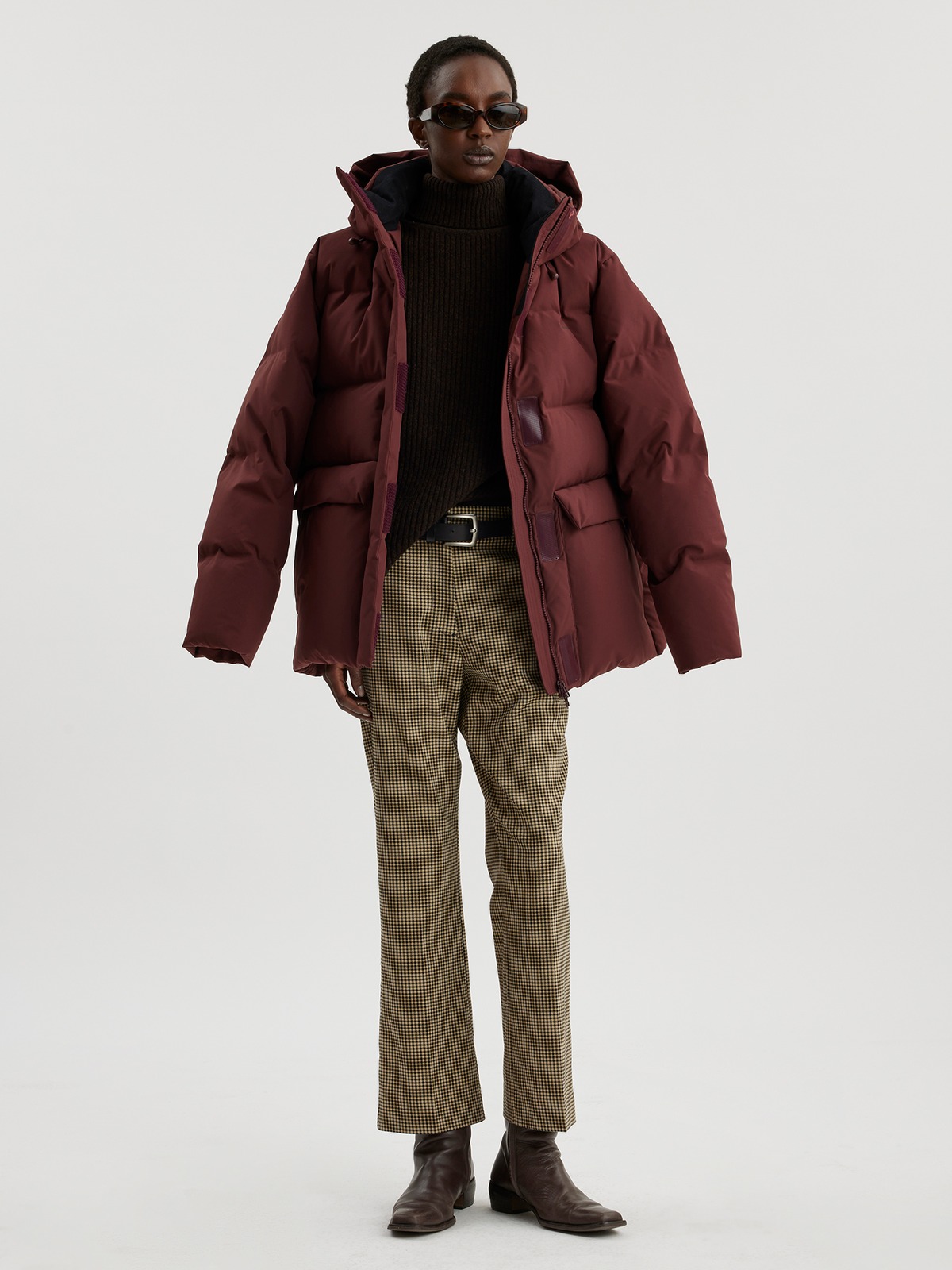 Besseggen Down Jacket Burgundy Red 7