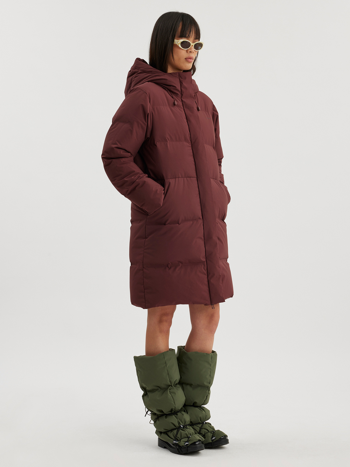 Loen Down Jacket Burgundy Red 8