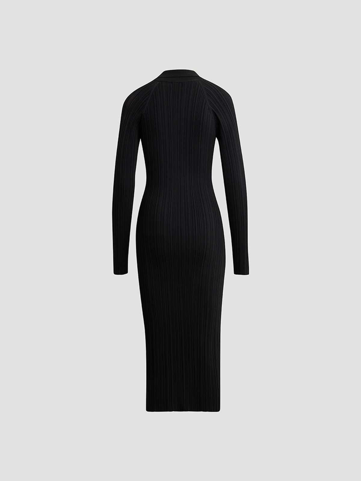 Trestle Knit Dress Black 7