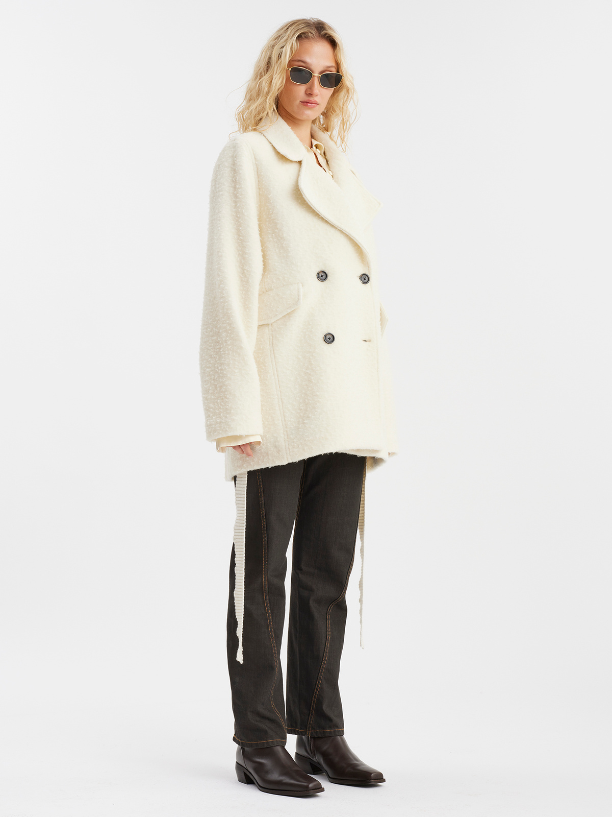 Fozia Coat Ecru 1