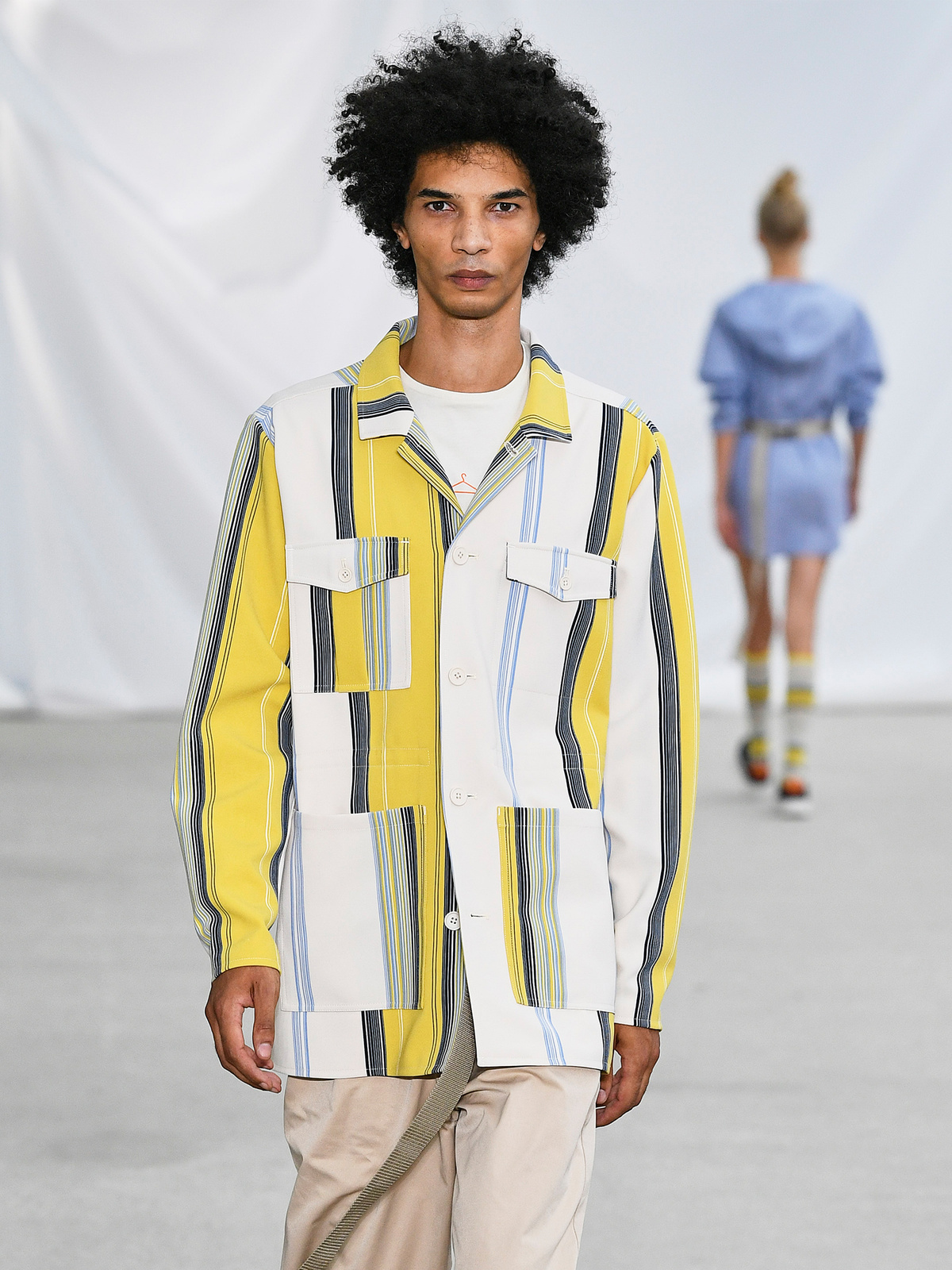 Safari Jacket Yellow Stripe - Holzweiler