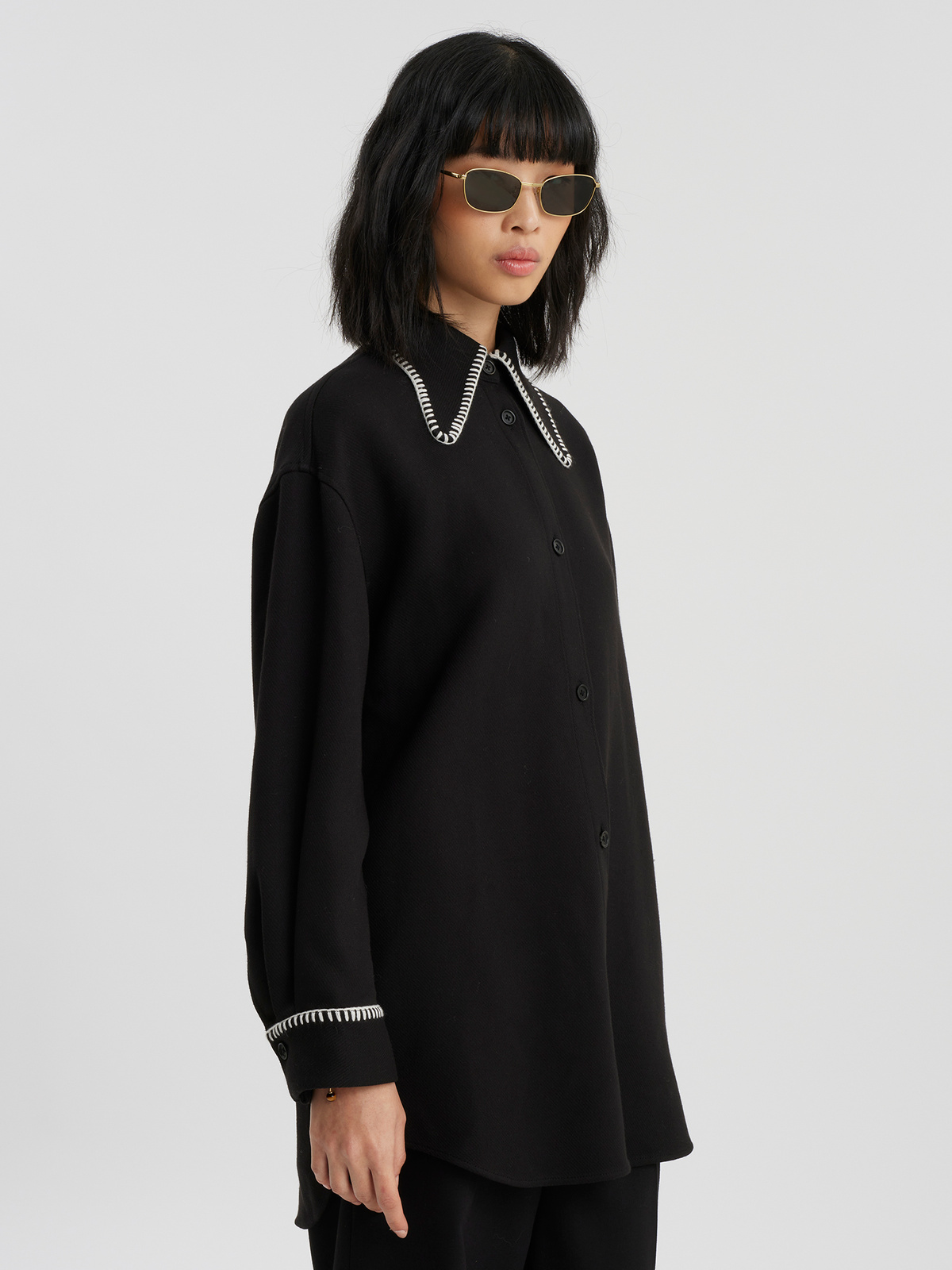 Dais Stitch Shirt Black 4