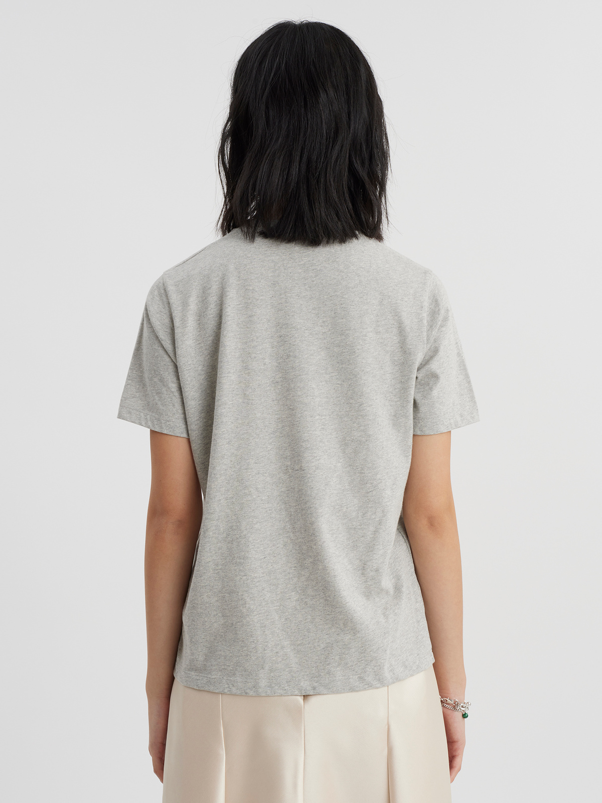 Penny Print Tee Lt. Grey Mix 4