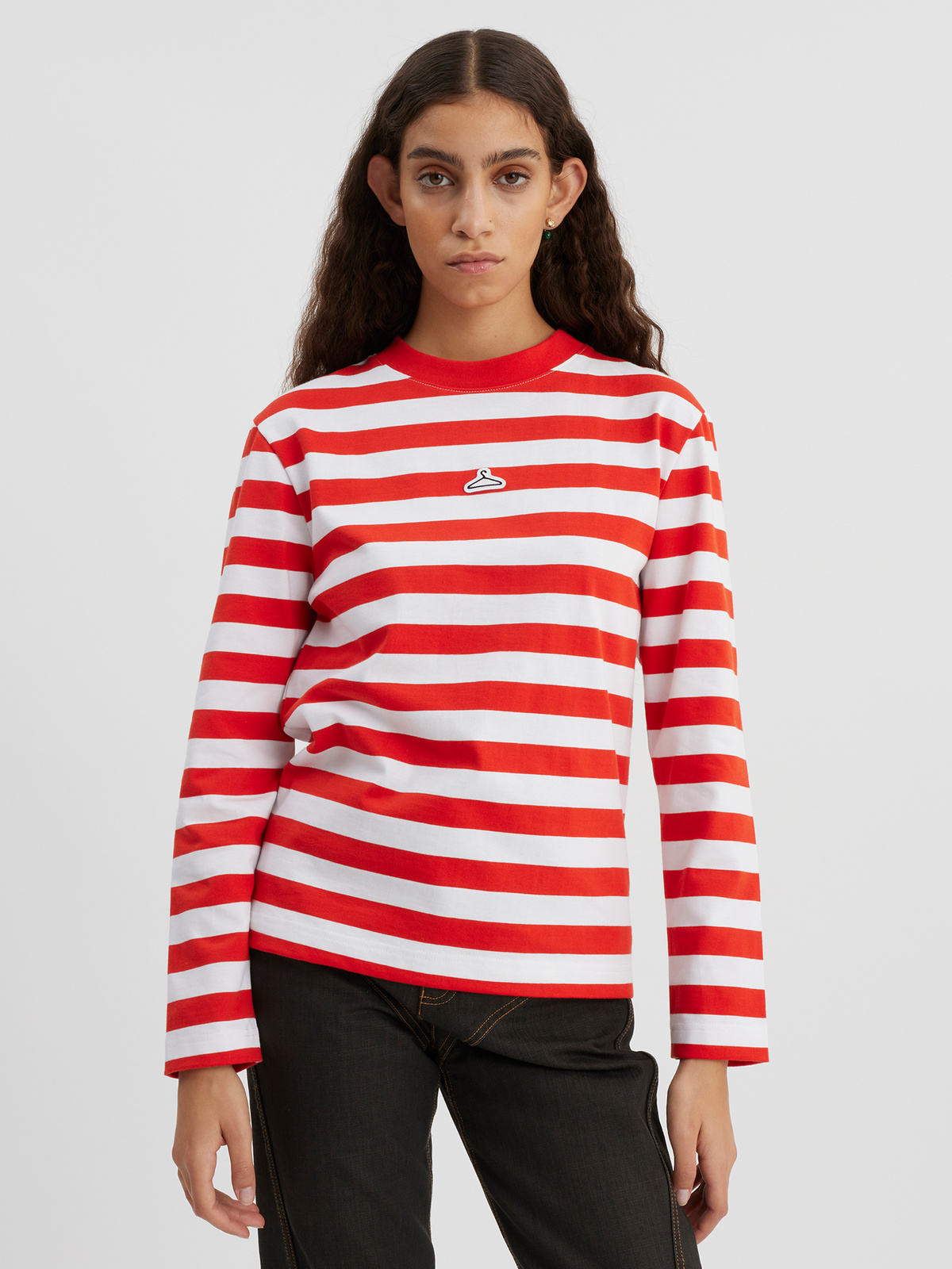 W. Hanger Striped Longsleeve Red White 0