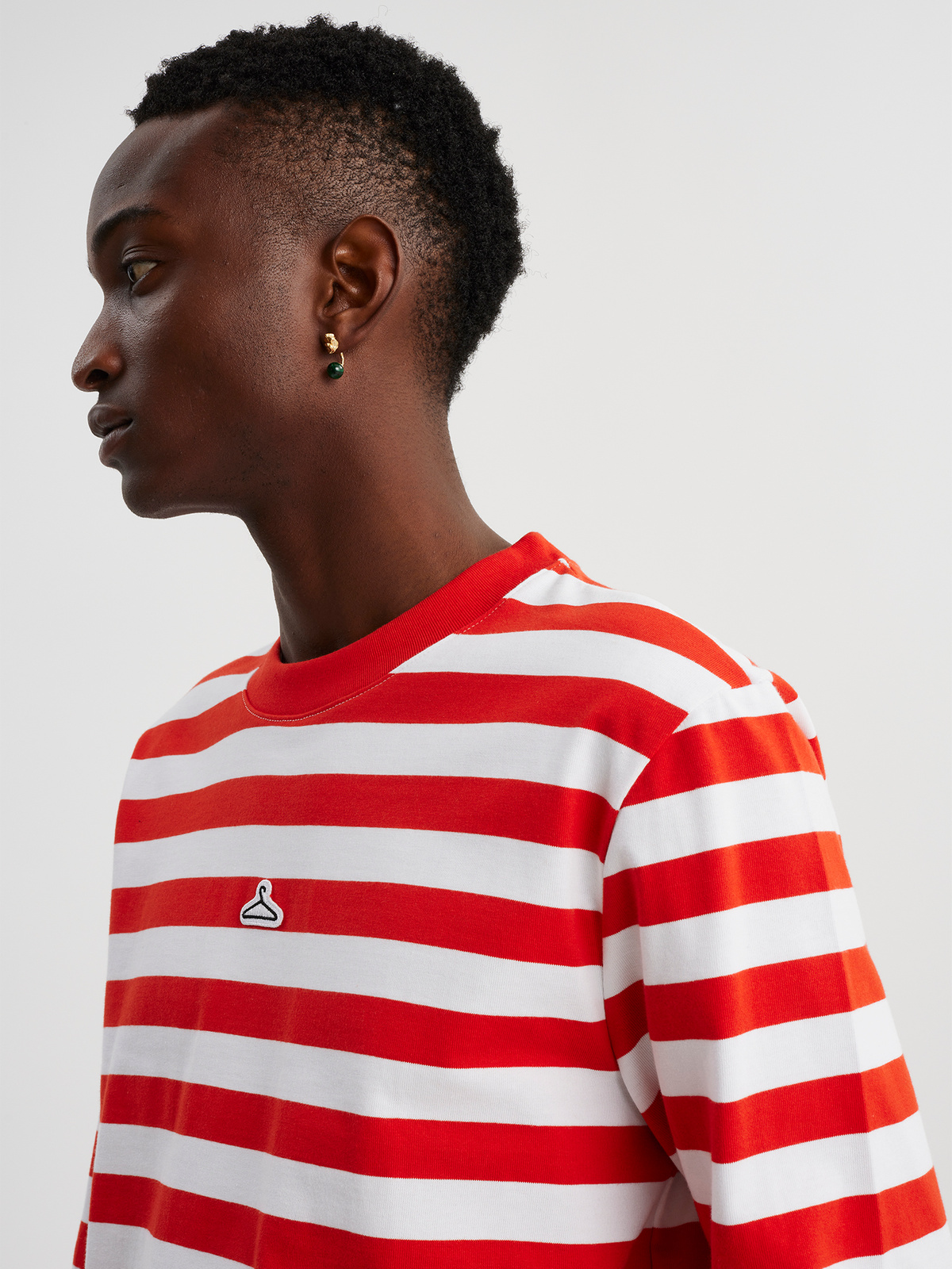 M. Hanger Striped Longsleeve Red White 3