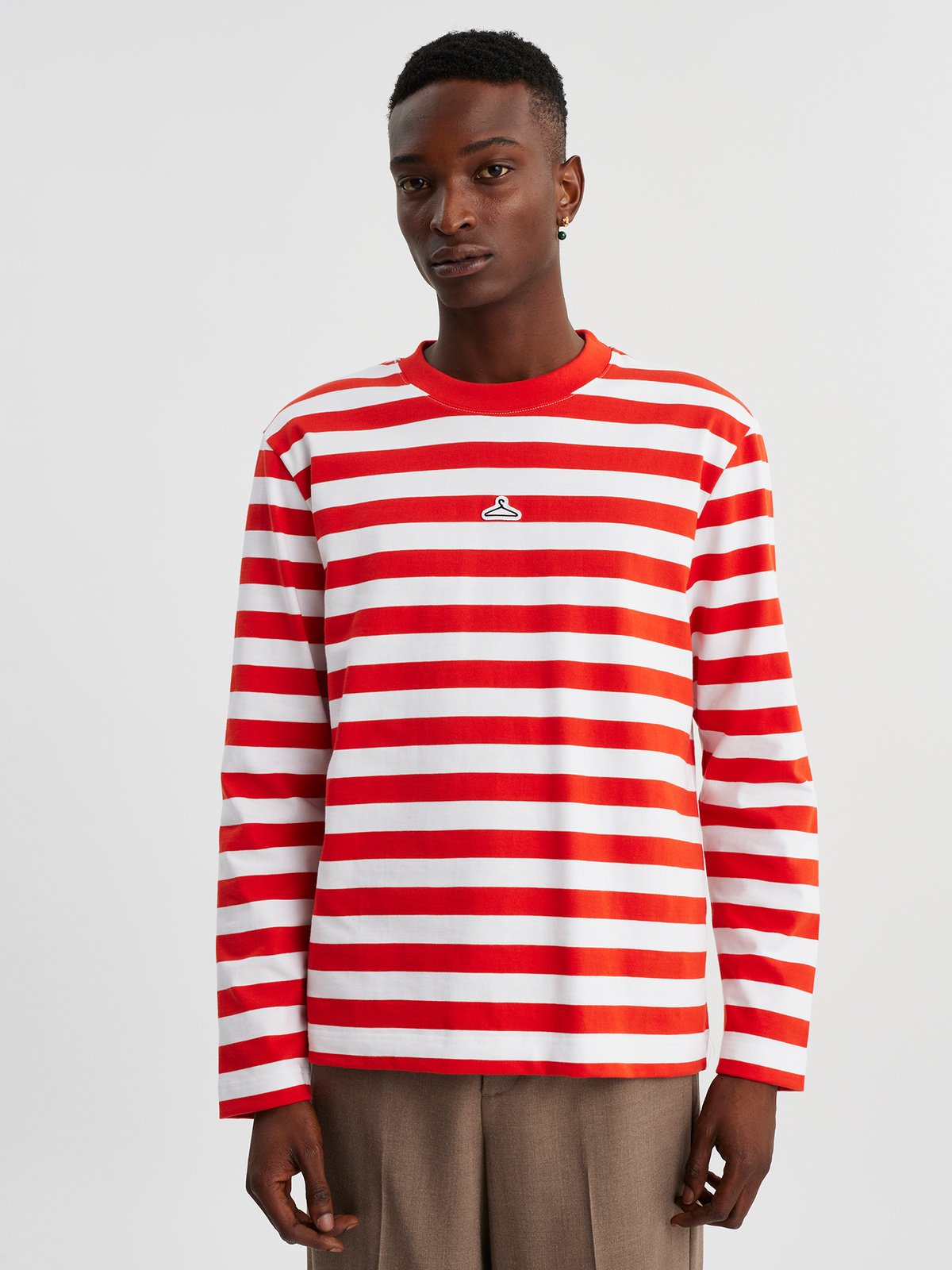 M. Hanger Striped Longsleeve Red White 0