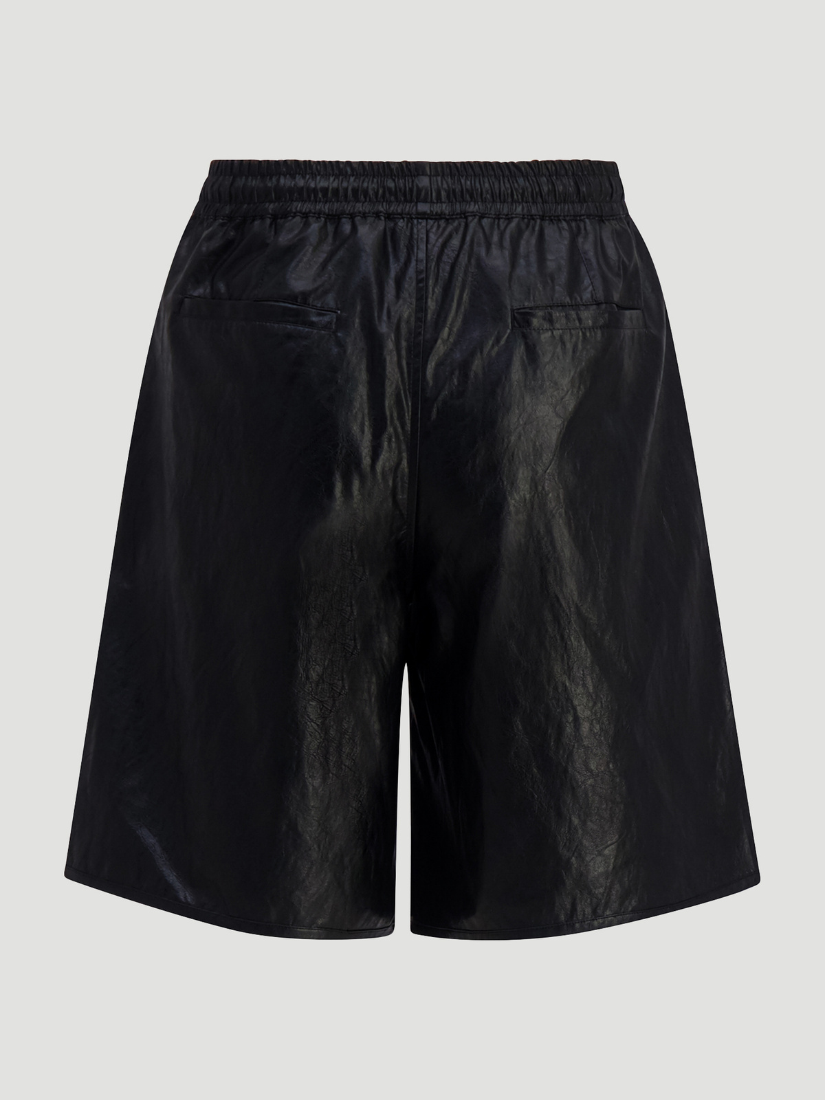 Naka Faux Leather Shorts Black 6