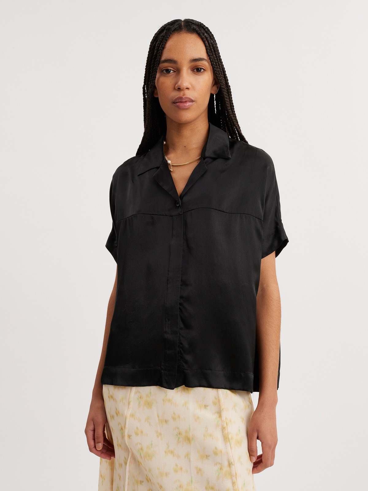 Vera Silk Shirt Black 0