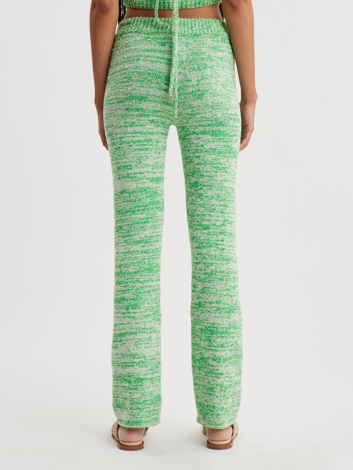 Fink Knit Trousers Green Mix 3